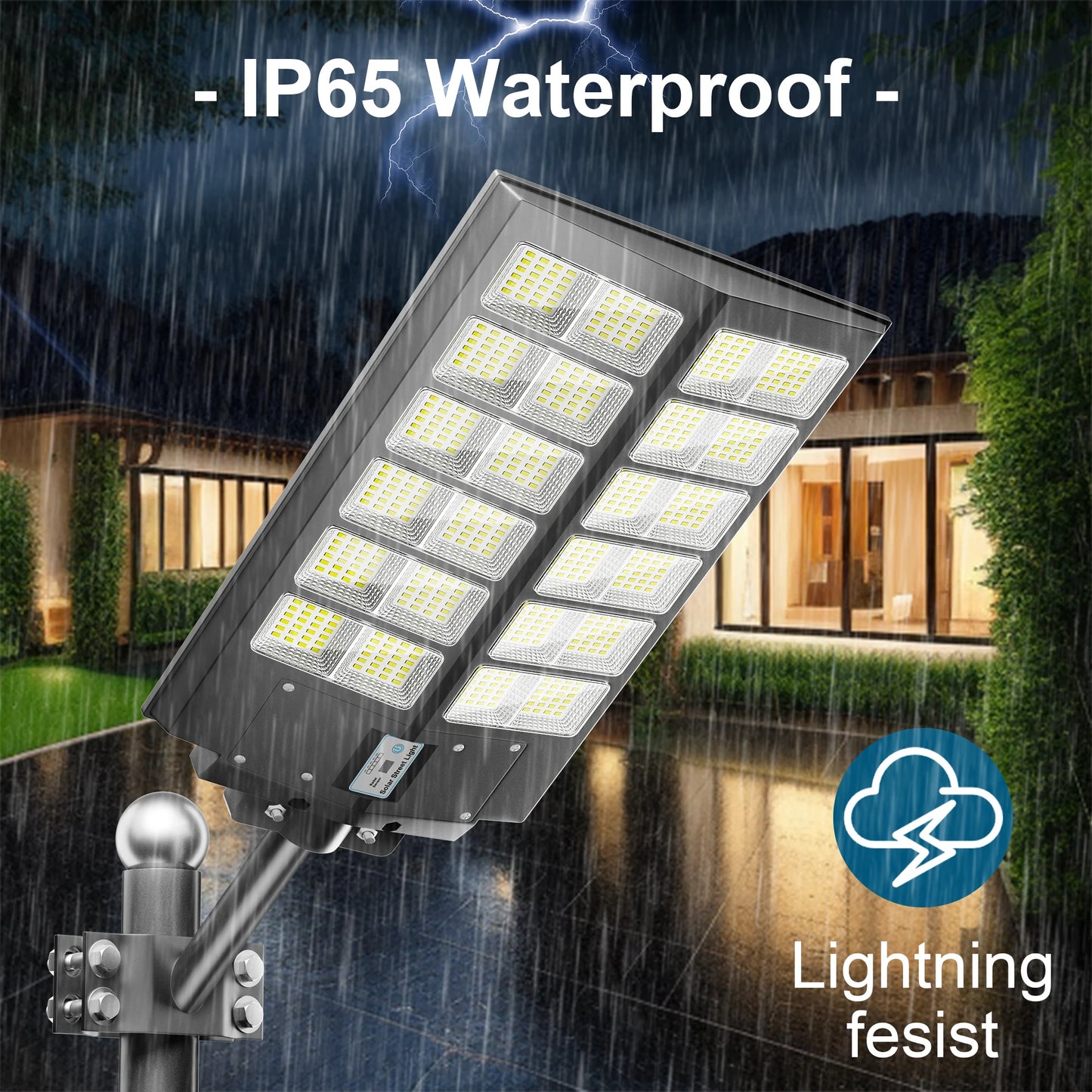 2Pcs Outdoor Solar Light With Motion Sensor IP65 Dusk Dawn