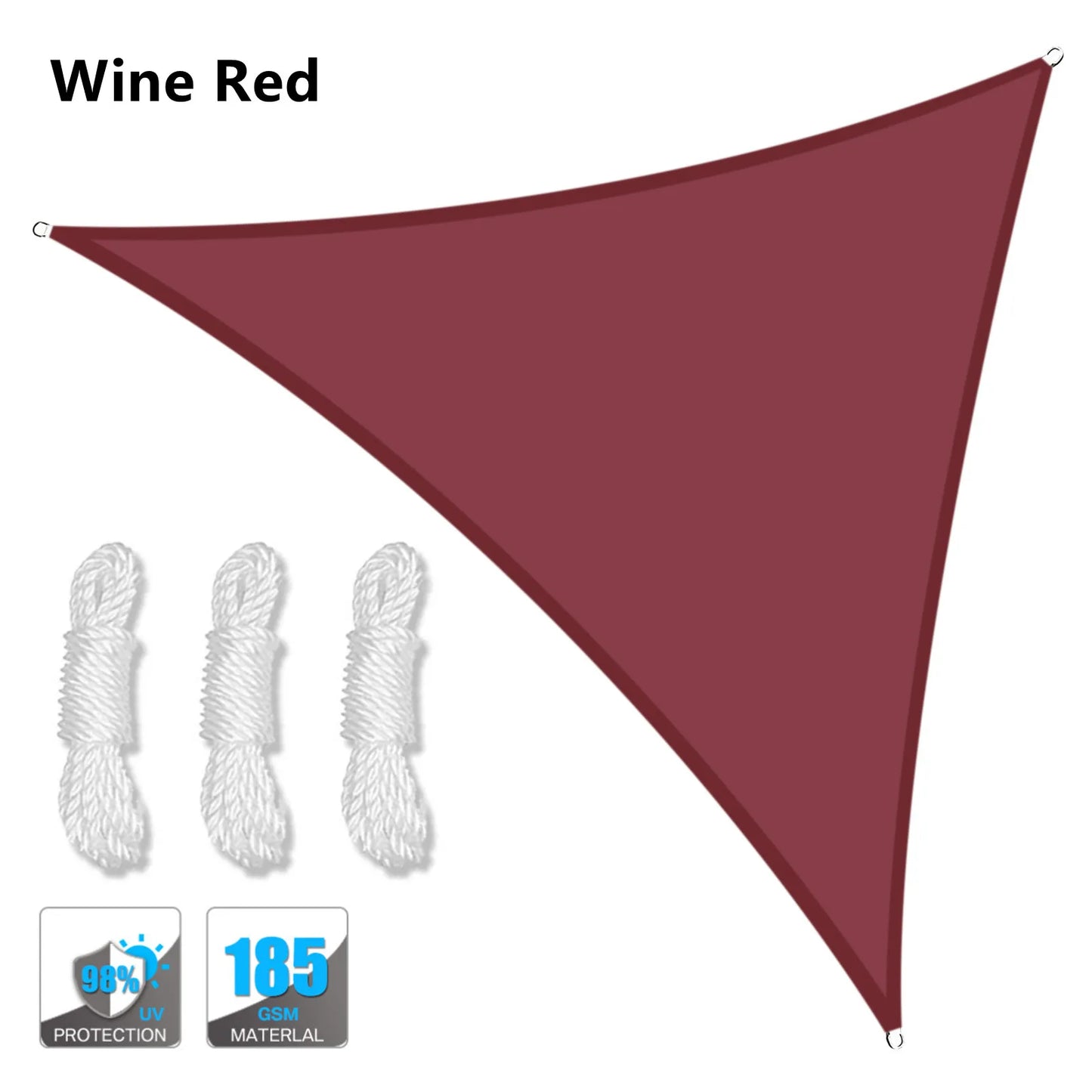 Waterproof Triangle Shade Sail Canopy for Outdoor Patio and Pool