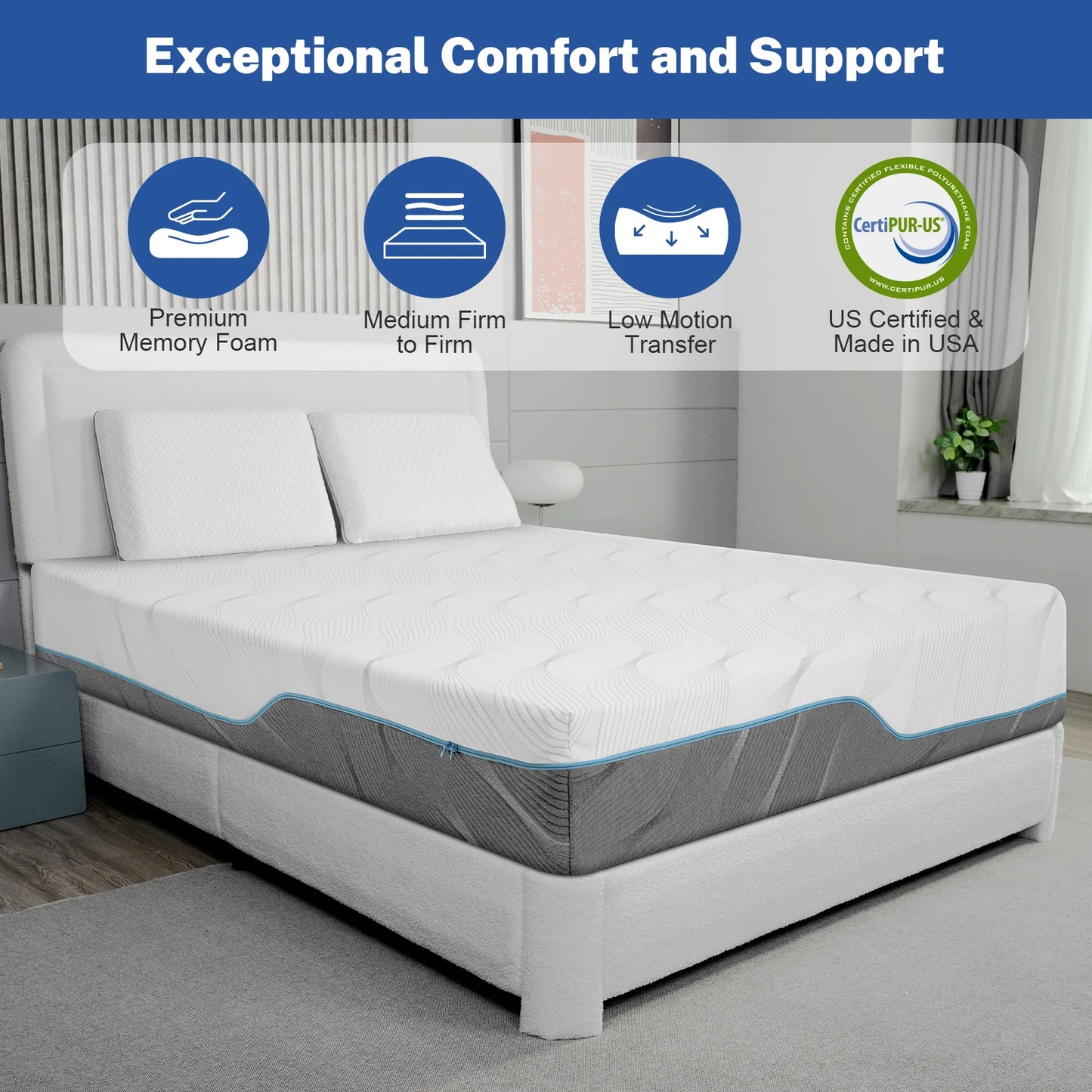 Hcore Extra Firm Mattress Dual Sided Flippable For Back Pain
