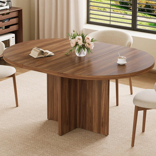 HiMISS Extendable Dining Table With Removable Leaves