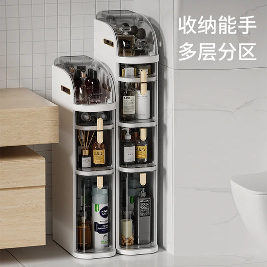 Plastic Single Tier Drawer Type Bathroom Kitchen Storage Cabinet