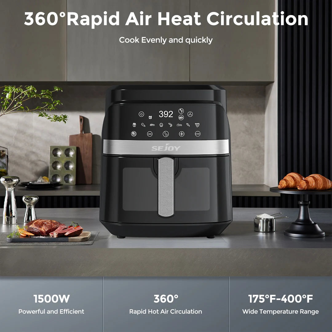 SEJOY Air Fryer Oven With Roast Bake Dehydrate And Warm