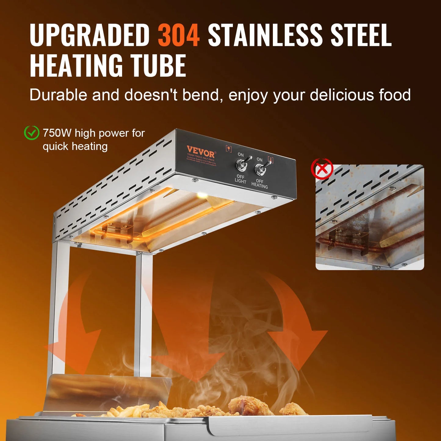 SucceBuy French Fry Warmer 104 To 122 F For Buffets