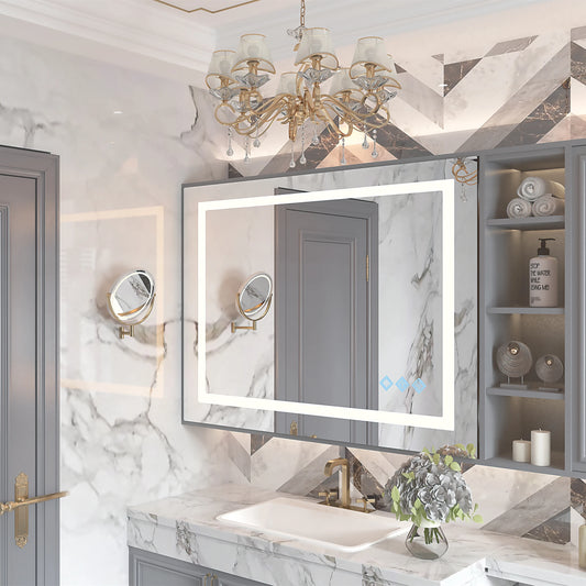 TWISTER.CK Modern LED Vanity Mirror With 3 Color Lighting Dimmable