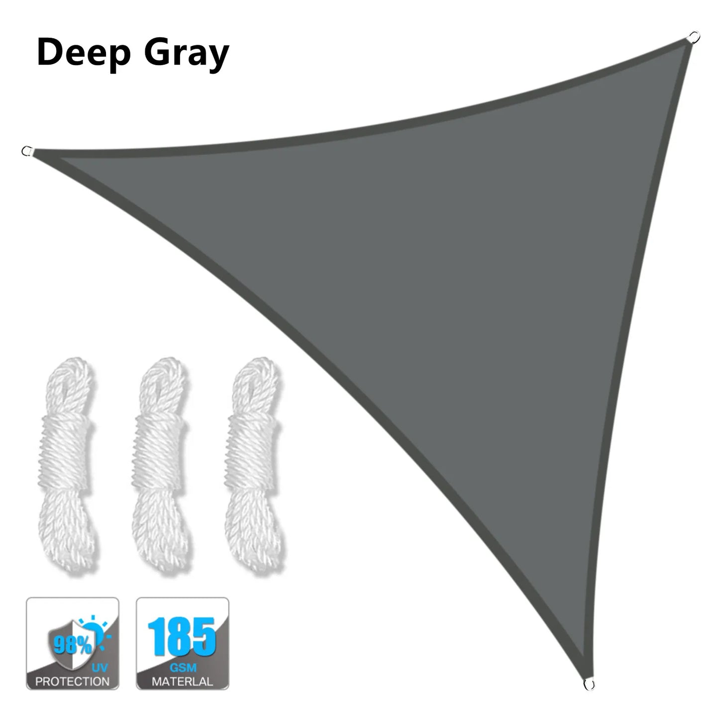 Waterproof Triangle Shade Sail Canopy for Outdoor Patio and Pool