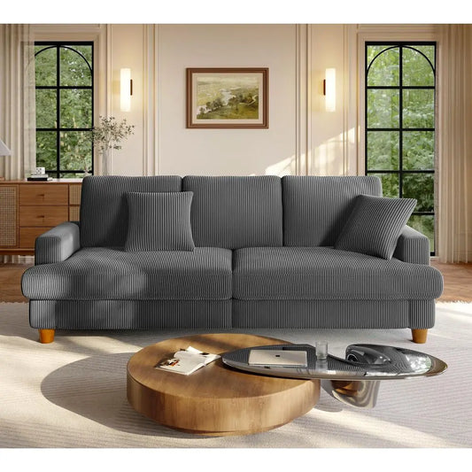 XMSJ Loveseat Sofa With Extra Thick Cushion Living Room Comfort