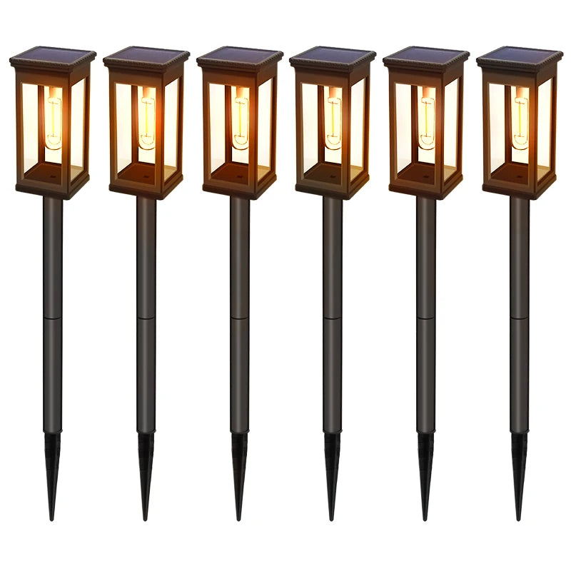 FAMCDC Solar Pathway Lights Waterproof Outdoor LED Landscape Garden