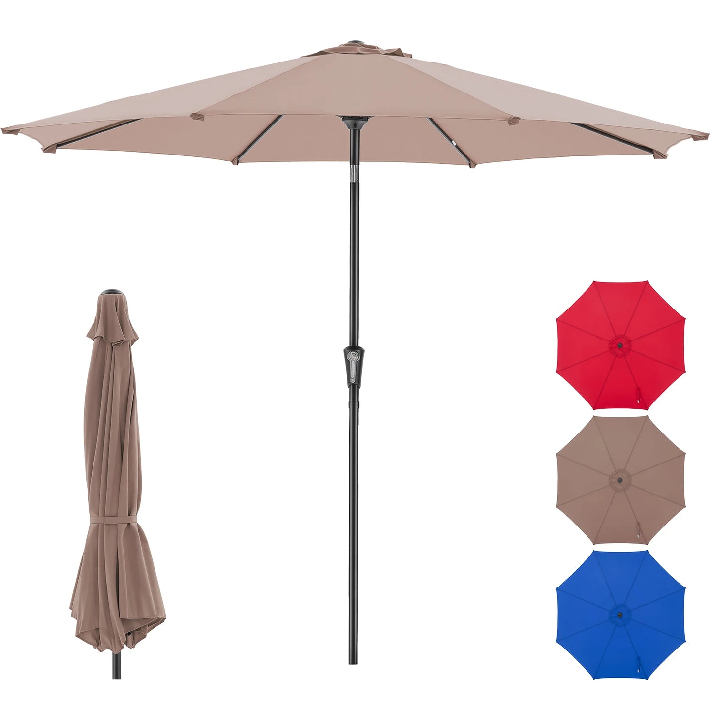 JHK Patio Umbrella With Tilt And Crank Waterproof Outdoor