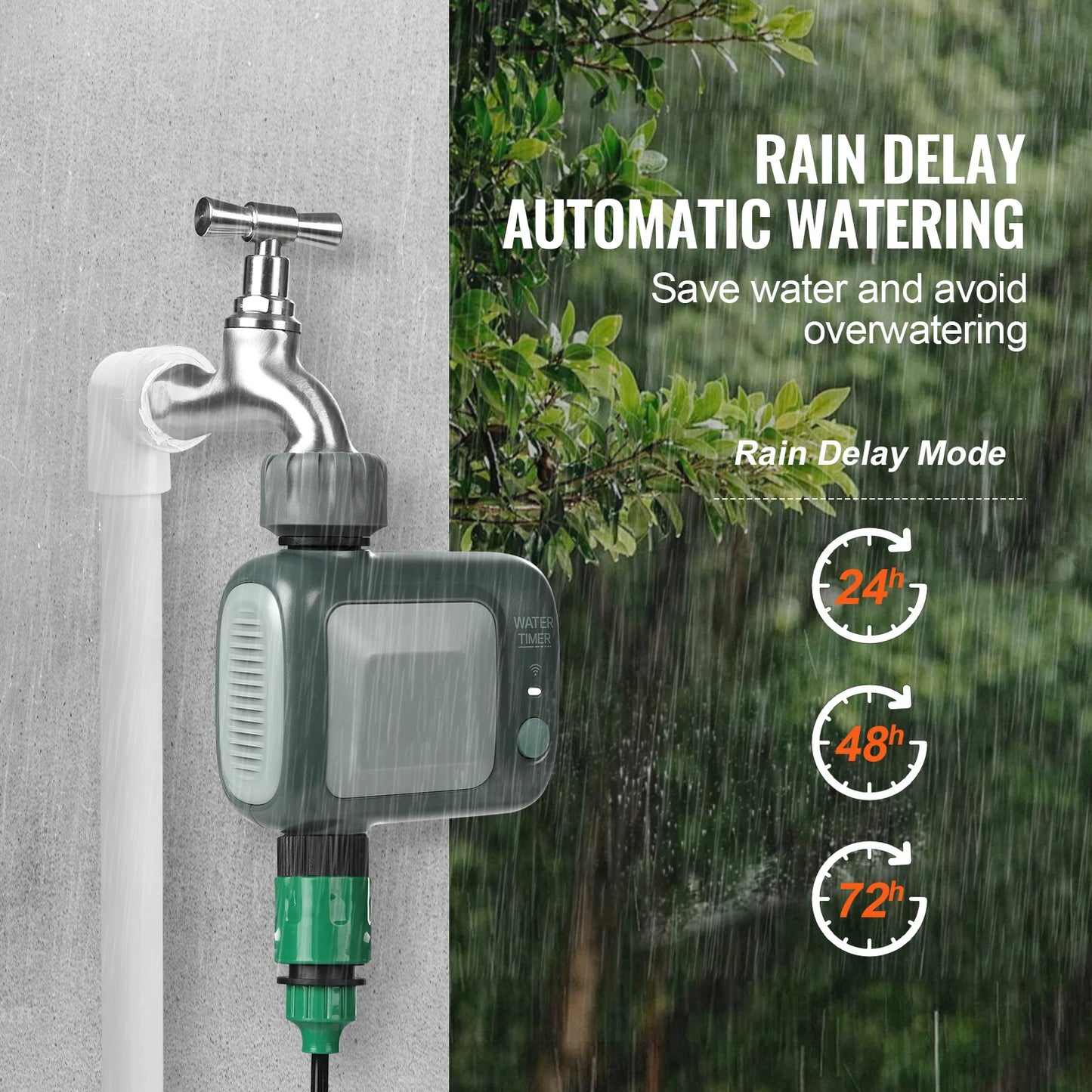 SucceBuy WiFi Sprinkler Timer Single Outlet Hose Faucet Watering