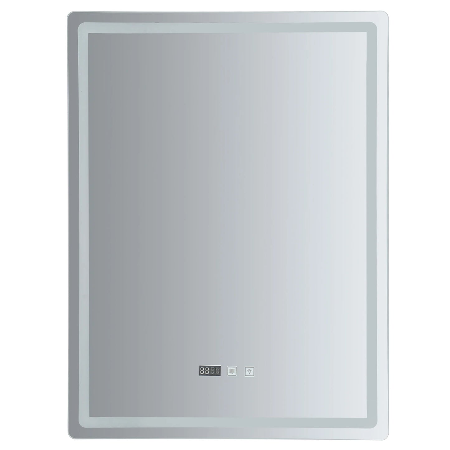 Led Bathroom Mirror Anti Fog Lighted Vanity Time Temperature Display