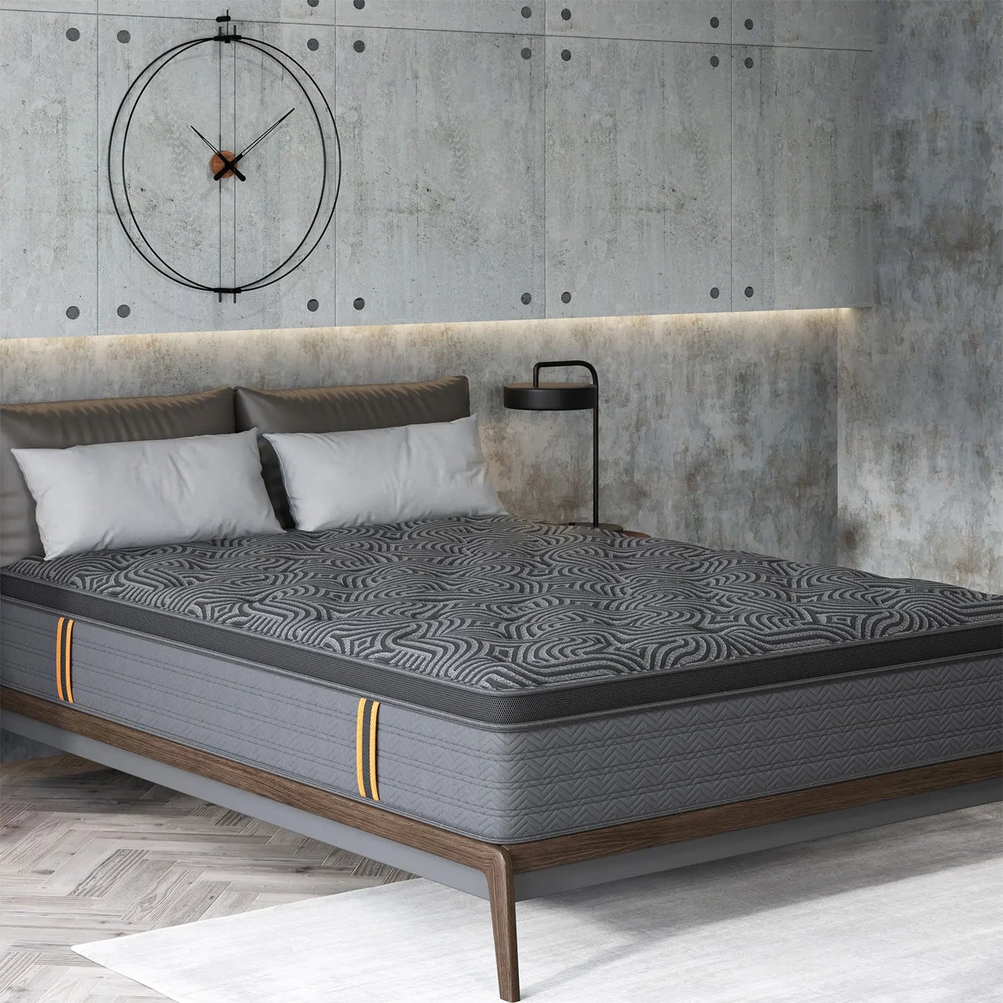 10/12/14in Twin Full Queen King Mattress Memony Foam Hybrid Spring, Medium Firmness, Lumbar Support for Home RoomsHotels,