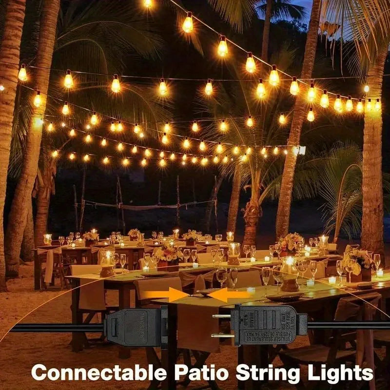 MIMIRGB Outdoor String Lights LED Patio And Backyard Decor