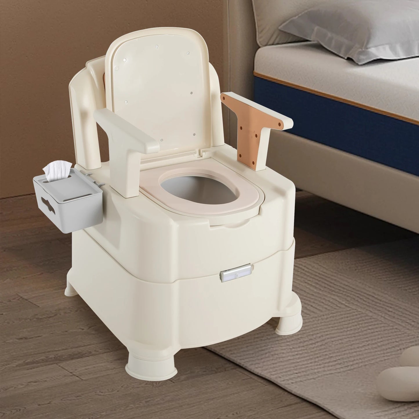 Toilet With Sensor Night Light Portable Bedside 200kg