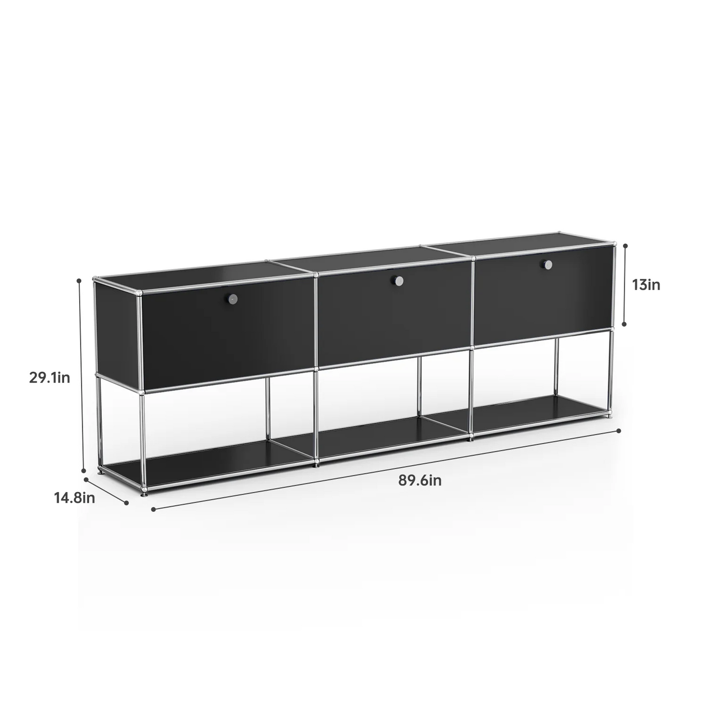 Modern TV Stand Storage File Cabinet With Metal Frame for Living Room Bedroom Office Book Shelf Bedside Table