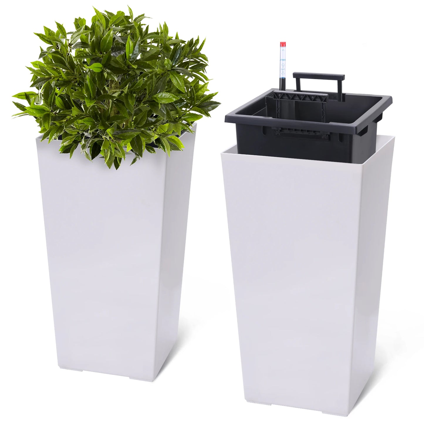 HobbyLane Indoor Outdoor Planter With Shelf Insert Pots