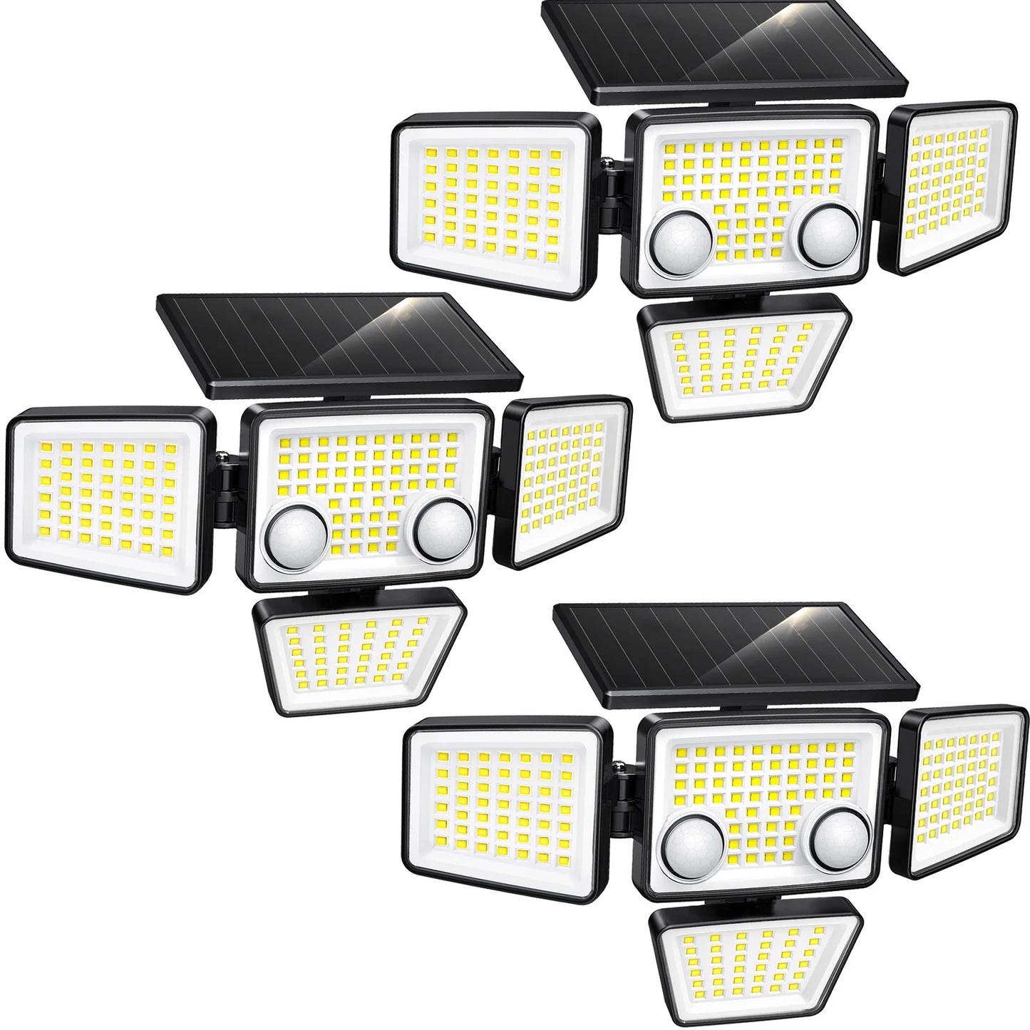 SZRSTH Solar Outdoor Lights 3000LM LED Motion Sensor Security Flood