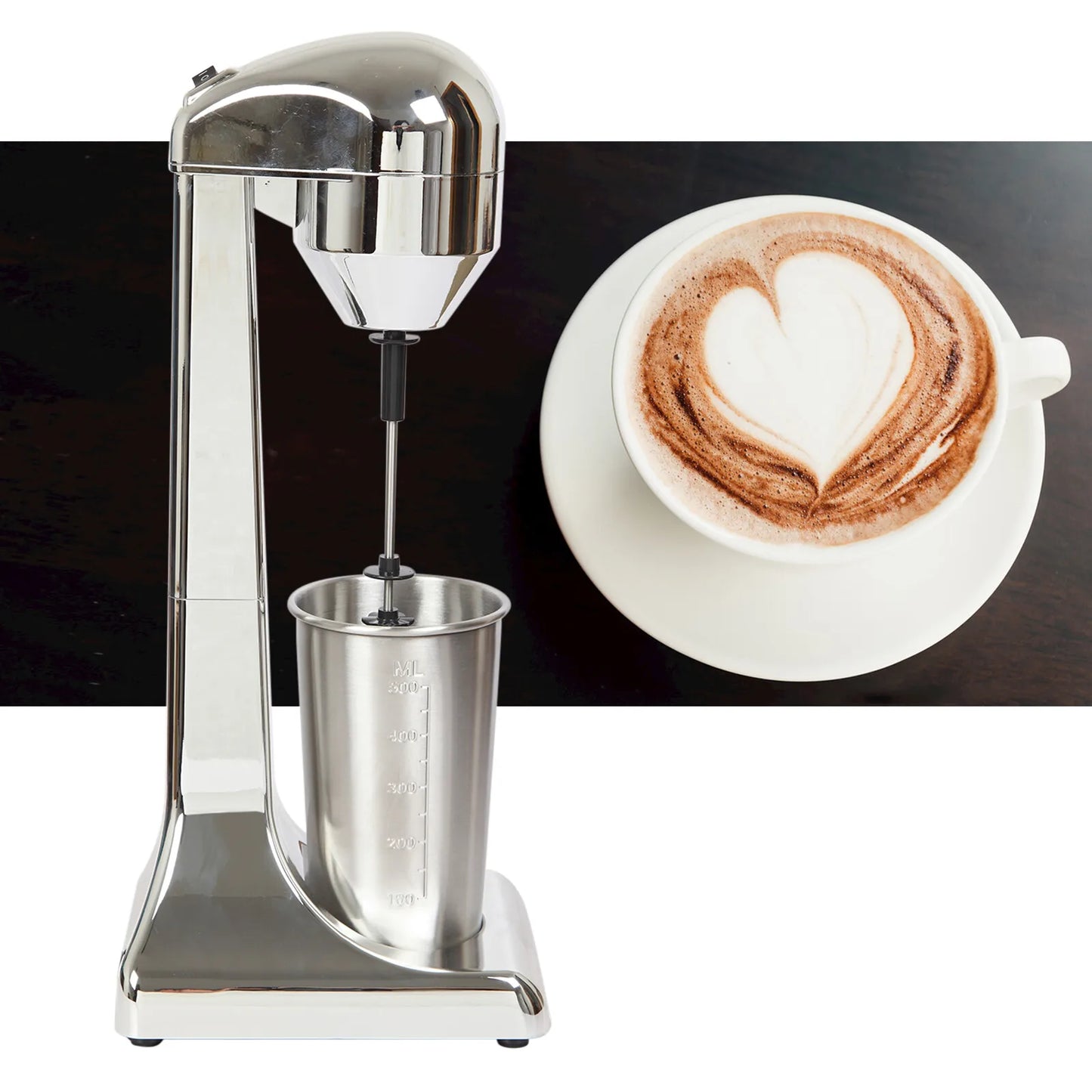 Bymaocar Electric Milk Shake Maker 2 Speed Smoothie Mixer
