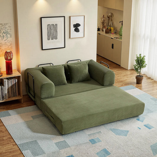 THOLASIS 4 In 1 Cloud Boneless Convertible Floor Sofa Bed
