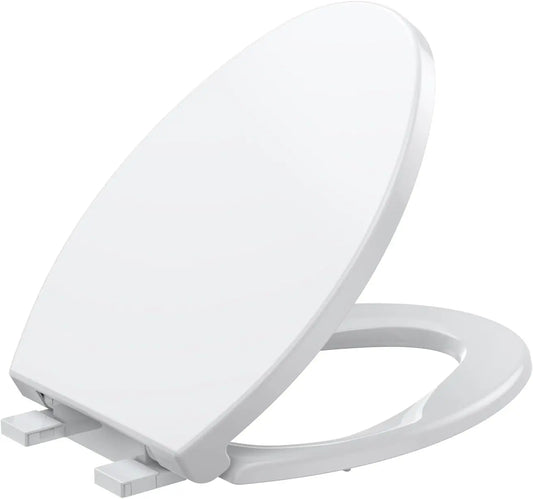 Elongated Toilet Seat With Slow Close Magnetic Quick Release Mount