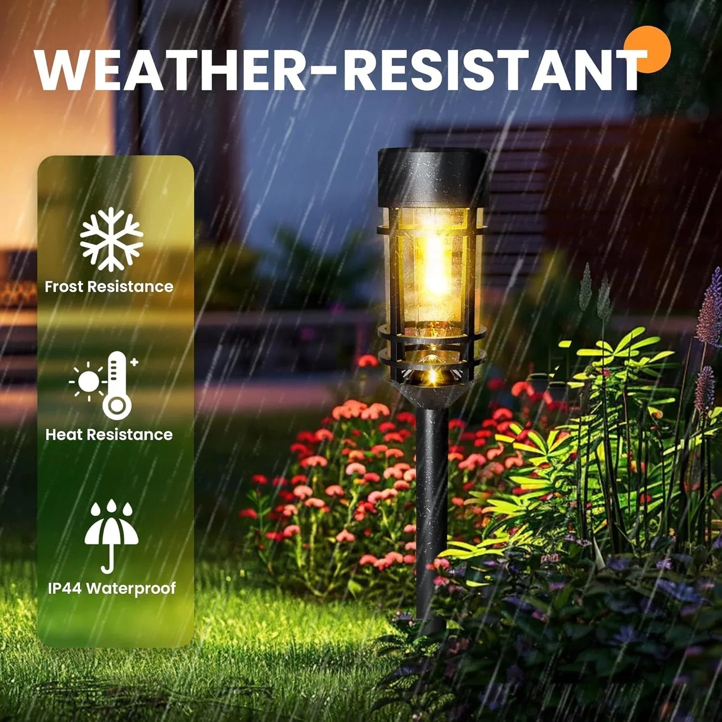 SZRSTH Outdoor Solar Street Lights 4 Sets Waterproof