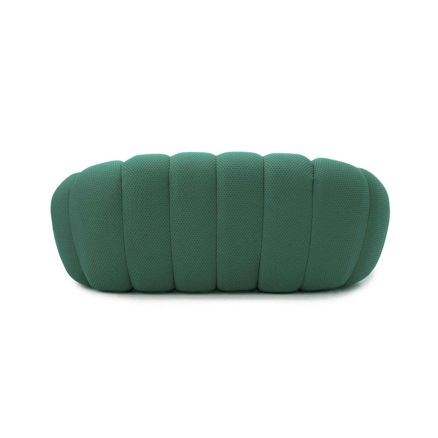 Sdorens Modern Curved Boneless Sofa 3D Knitted Fabric Loveseat Couch