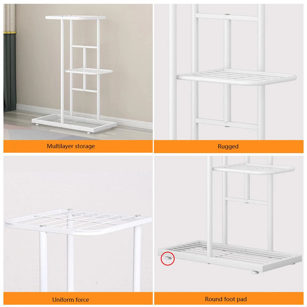 TWISTER.CK 8 Tier Garden Plant Stand Metal Tiered Shelf