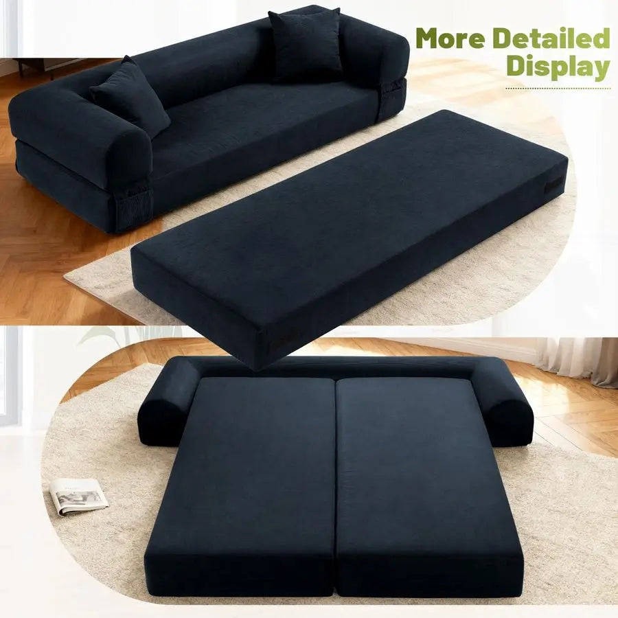 MBVM Convertible Sofa Bed Couch For Living Room With Storage